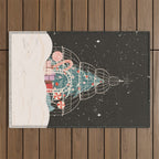 Enchanted Winter Glasshouse Filled with Festive Delights Outdoor Rug Gallery Image 1