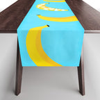 Big fruit Banana with 'Peel the love' typographic pun Table Runner Gallery Image 1