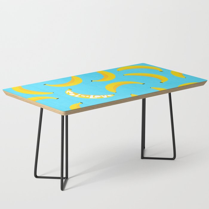 Big fruit Banana with 'Peel the love' typographic pun Coffee Table Gallery Image 1