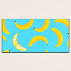 Big fruit Banana with 'Peel the love' typographic pun Desk Mat Gallery Image 3