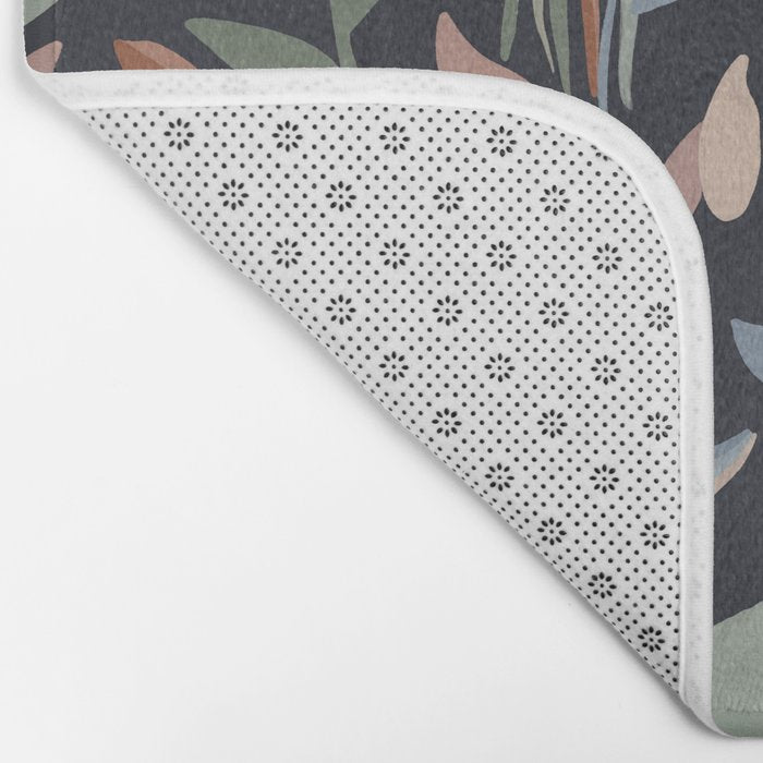 Hand Painted Floral Garden Night Bath Mat Gallery Image 2
