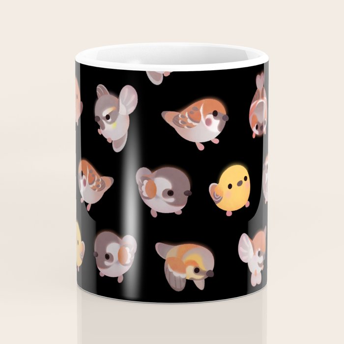 Sparrow - dark Coffee Mug Gallery Image 4