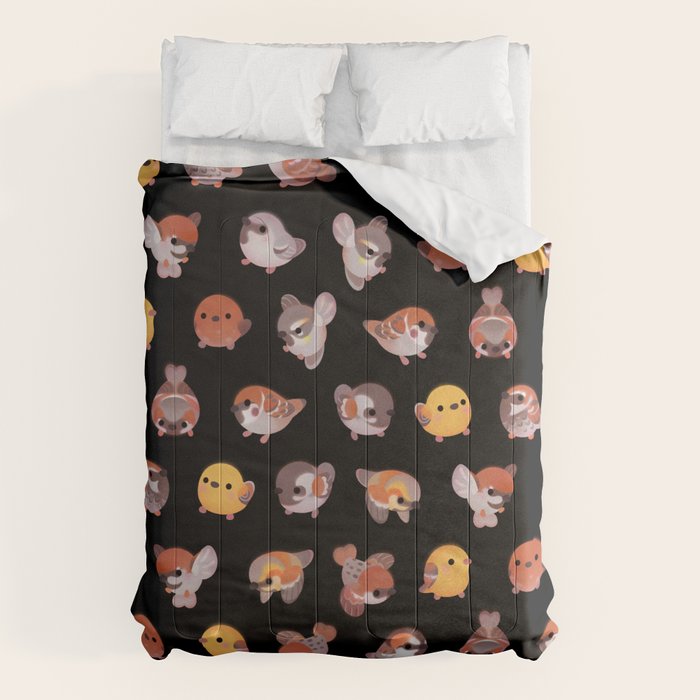 Sparrow - dark Comforter Gallery Image 6