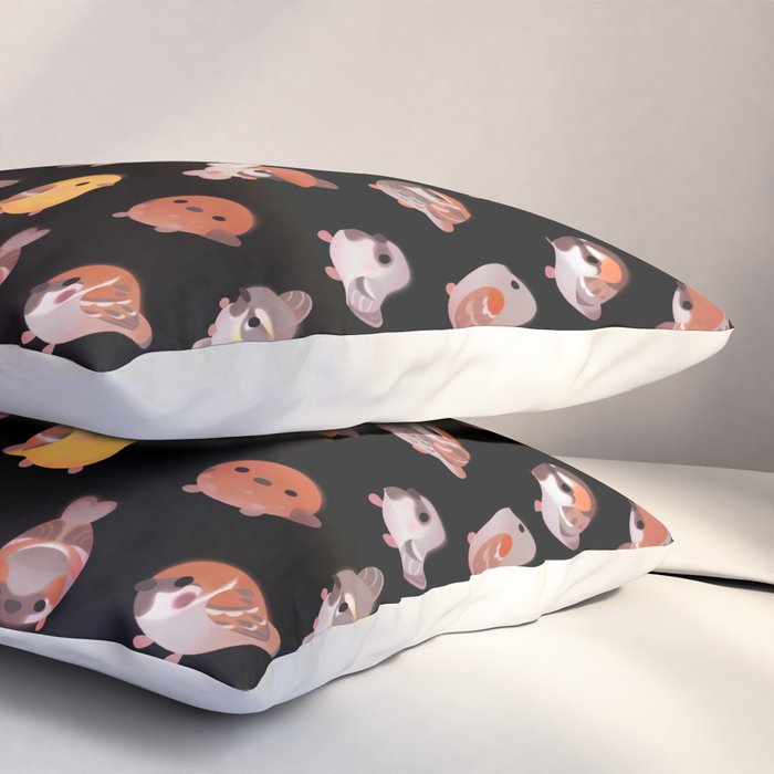 Sparrow - dark Pillow Sham Gallery Image 3