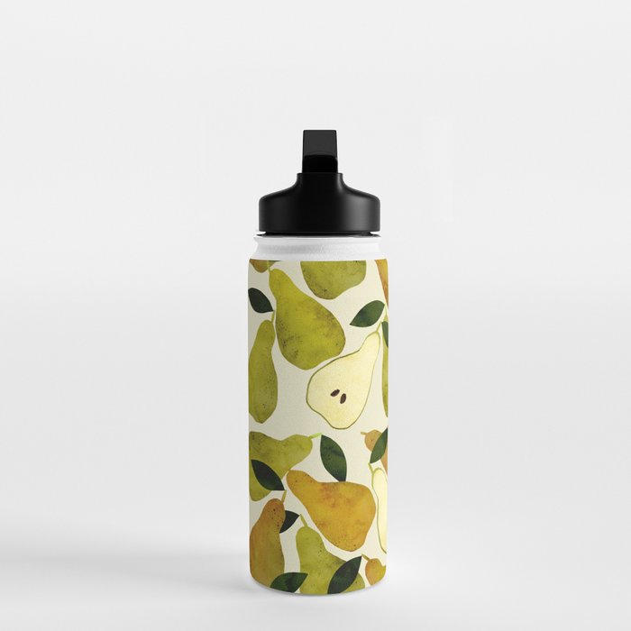 mediterranean pears watercolor Water Bottle Gallery Image 3