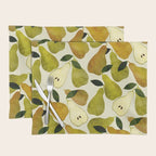 mediterranean pears watercolor Placemat Gallery Image 1