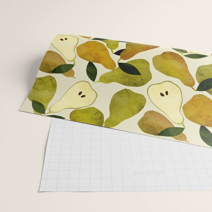 mediterranean pears watercolor Wrapping Paper Gallery Image 2