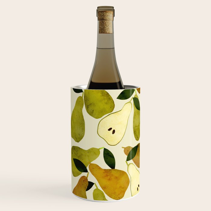 mediterranean pears watercolor Wine Chiller Gallery Image 2