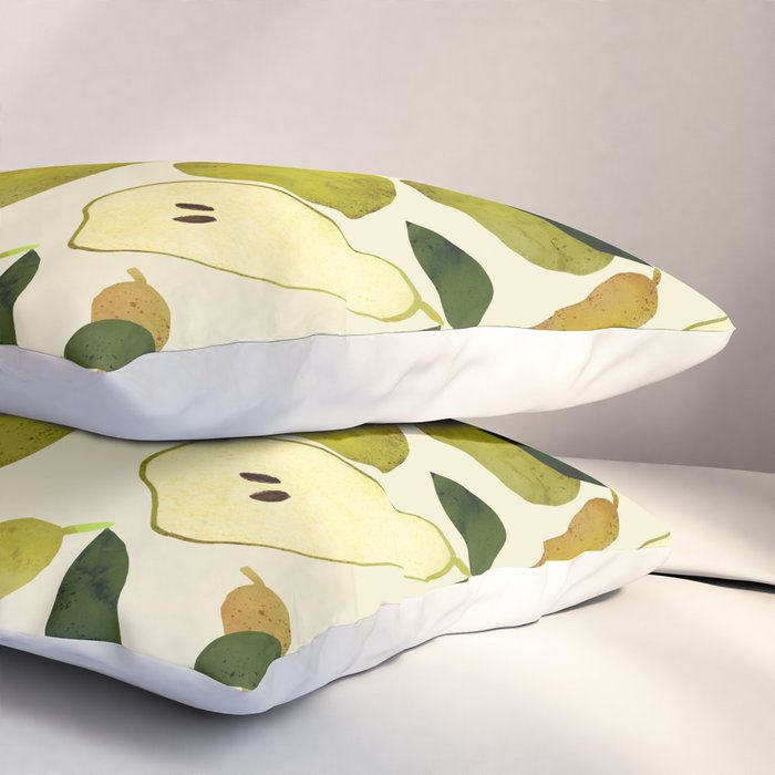mediterranean pears watercolor Pillow Sham Gallery Image 3