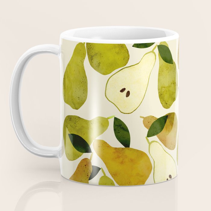 mediterranean pears watercolor Coffee Mug Gallery Image 3