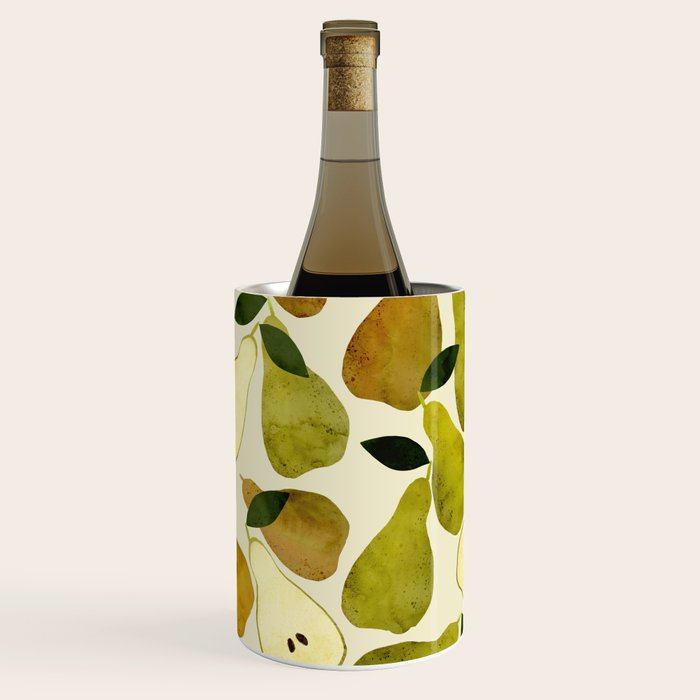 mediterranean pears watercolor Wine Chiller Gallery Image 1