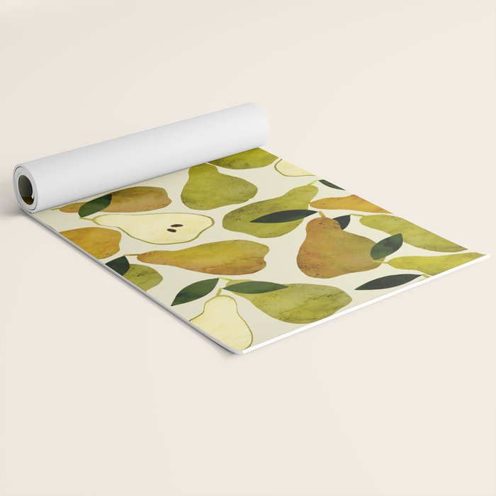 mediterranean pears watercolor Yoga Mat Gallery Image 2