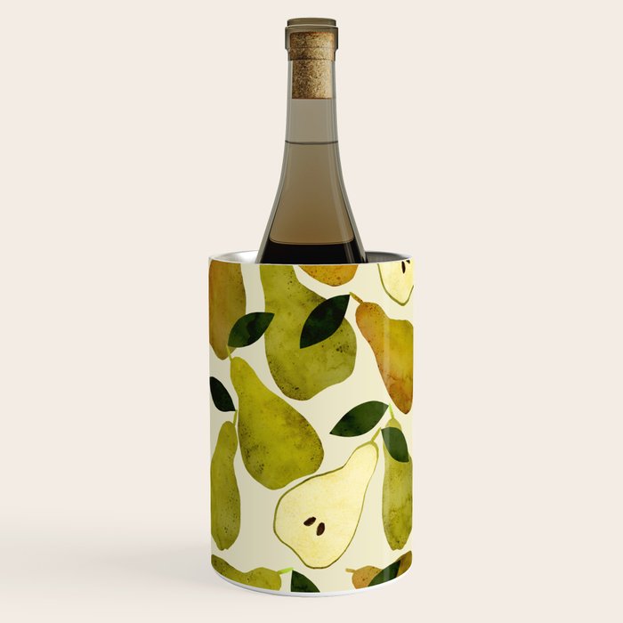 mediterranean pears watercolor Wine Chiller Gallery Image 3