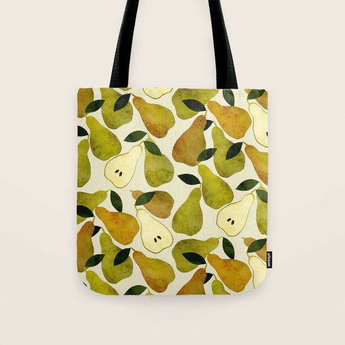 mediterranean pears watercolor Tote Bag Gallery Image 1