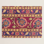 Mughal North Indian Late 17th Century Silk Carpet Print Jigsaw Puzzle Gallery Image 1