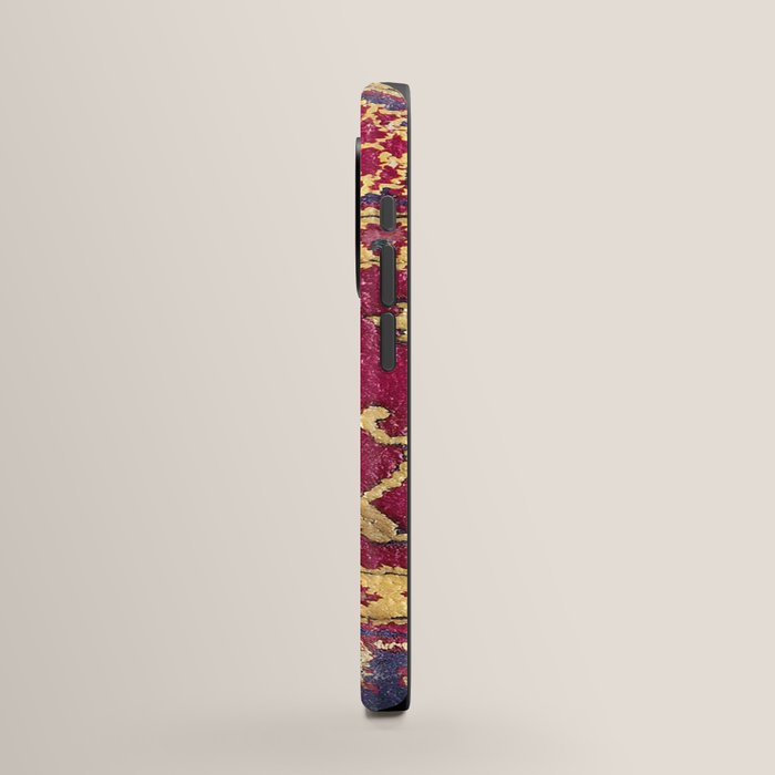 Mughal North Indian Late 17th Century Silk Carpet Print iPhone Case Gallery Image 2