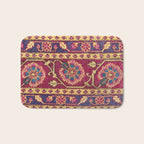 Mughal North Indian Late 17th Century Silk Carpet Print Bath Mat Gallery Image 1