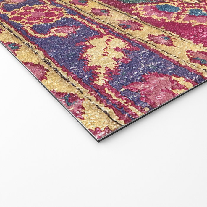 Mughal North Indian Late 17th Century Silk Carpet Print Welcome Mat Gallery Image 2