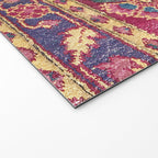 Mughal North Indian Late 17th Century Silk Carpet Print Welcome Mat Gallery Image 2