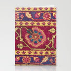 Mughal North Indian Late 17th Century Silk Carpet Print Stationery Card Gallery Image 2