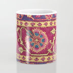 Mughal North Indian Late 17th Century Silk Carpet Print Coffee Mug Gallery Image 4