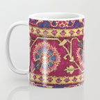 Mughal North Indian Late 17th Century Silk Carpet Print Coffee Mug Gallery Image 3