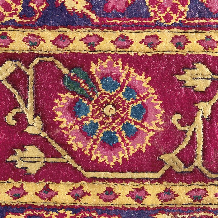 Mughal North Indian Late 17th Century Silk Carpet Print Coffee Mug Gallery Image 2