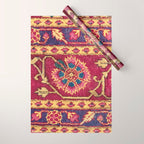 Mughal North Indian Late 17th Century Silk Carpet Print Wrapping Paper Gallery Image 1