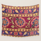 Mughal North Indian Late 17th Century Silk Carpet Print Wall Tapestry Gallery Image 4
