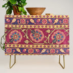 Mughal North Indian Late 17th Century Silk Carpet Print Credenza Gallery Image 1