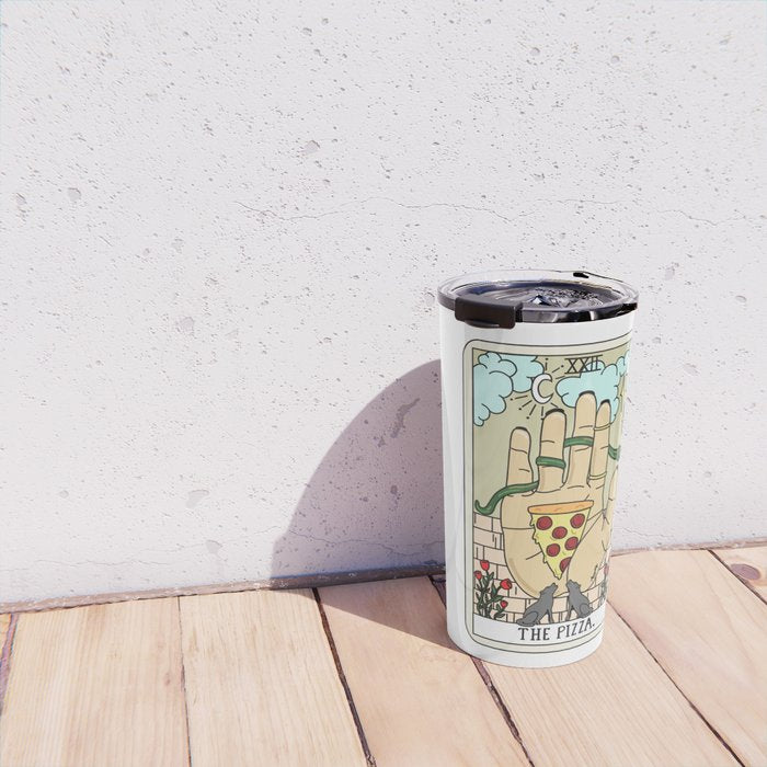 PIZZA READING (LIGHT) Travel Mug Gallery Image 4