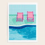 Vay-K - abstract memphis throwback poolside swim team palm springs vacation socal pool hang Poster Gallery Image 4