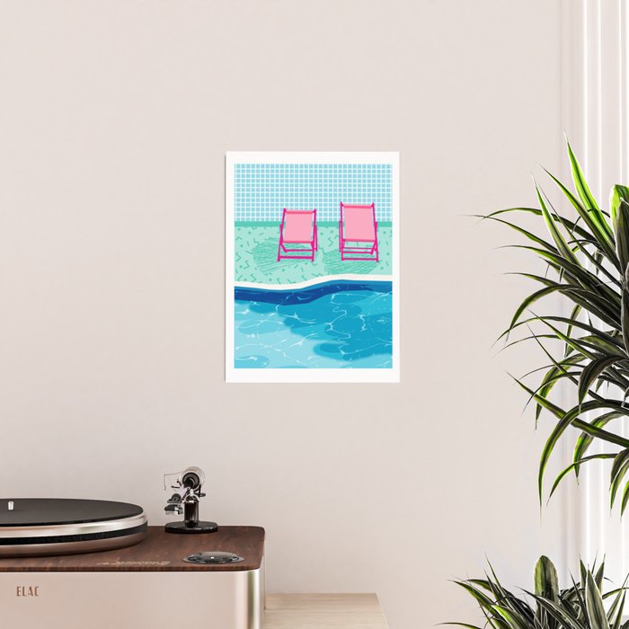 Vay-K - abstract memphis throwback poolside swim team palm springs vacation socal pool hang Poster Gallery Image 2
