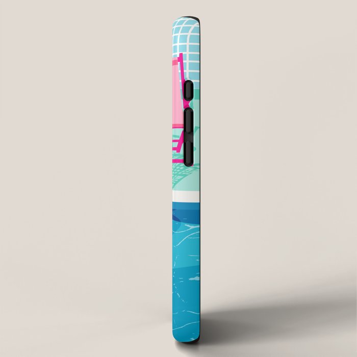 Vay-K - abstract memphis throwback poolside swim team palm springs vacation socal pool hang iPhone Case Gallery Image 2