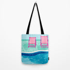Vay-K - abstract memphis throwback poolside swim team palm springs vacation socal pool hang Tote Bag Gallery Image 2