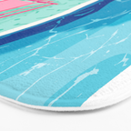 Vay-K - abstract memphis throwback poolside swim team palm springs vacation socal pool hang Bath Mat Gallery Image 3