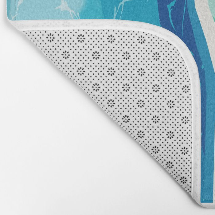Vay-K - abstract memphis throwback poolside swim team palm springs vacation socal pool hang Bath Mat Gallery Image 2