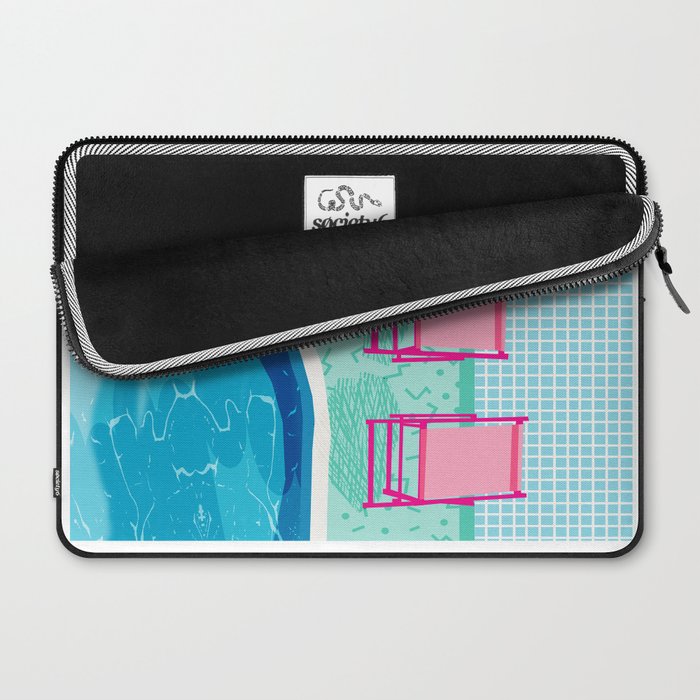 Vay-K - abstract memphis throwback poolside swim team palm springs vacation socal pool hang Laptop Sleeve Gallery Image 2