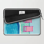 Vay-K - abstract memphis throwback poolside swim team palm springs vacation socal pool hang Laptop Sleeve Gallery Image 2