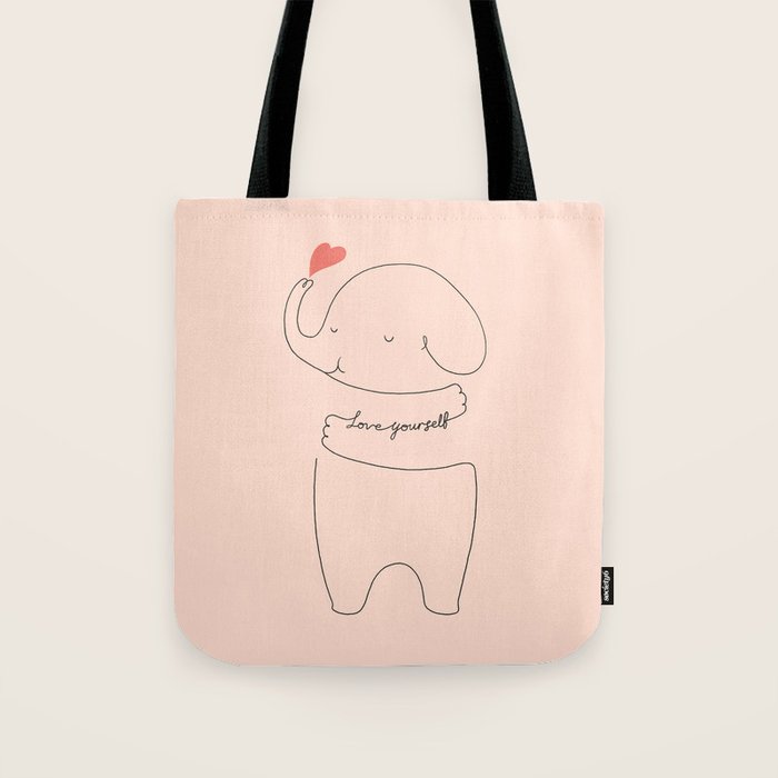 Love Yourself Ele 2 Tote Bag Gallery Image 1
