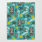 Island Tiki Aqua Poster Gallery Image 4