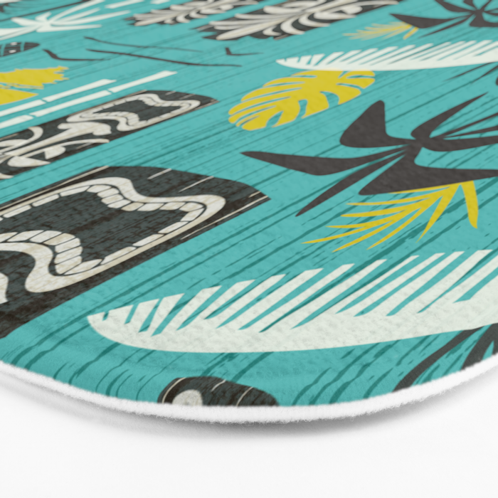 Island Tiki Aqua Bath Mat Gallery Image 3