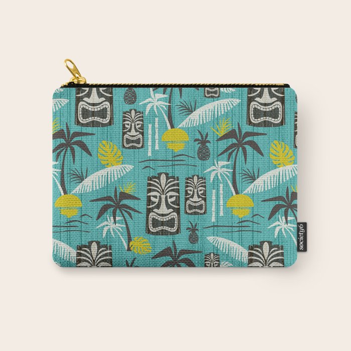 Island Tiki Aqua Carry All Pouch Gallery Image 1