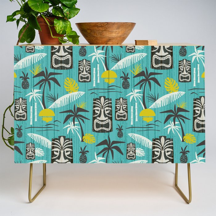 Island Tiki Aqua Credenza Gallery Image 1