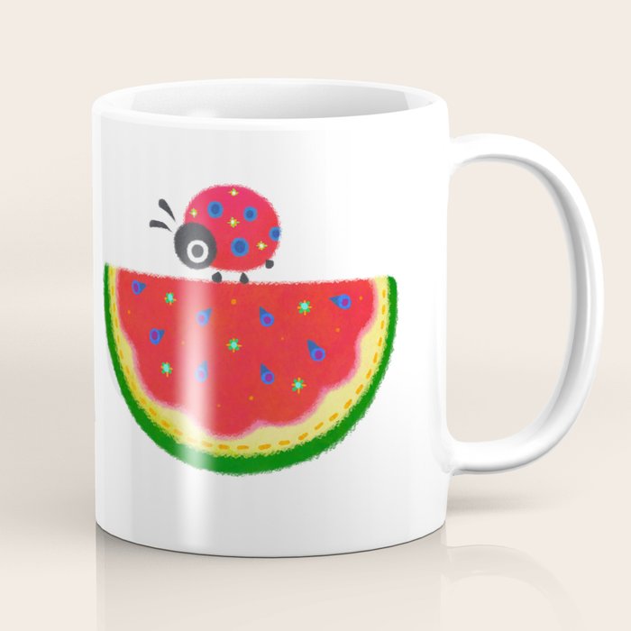 Watermelon&ladybug Coffee Mug Gallery Image 1