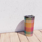 Rainbow Plaid 1 Travel Mug Gallery Image 4