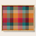 Rainbow Plaid 1 Serving Tray Gallery Image 1