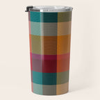 Rainbow Plaid 1 Travel Mug Gallery Image 3