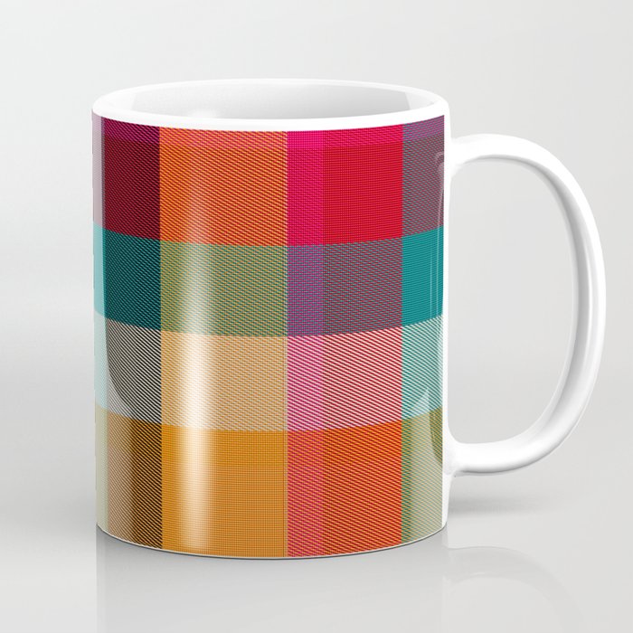 Rainbow Plaid 1 Coffee Mug Gallery Image 1