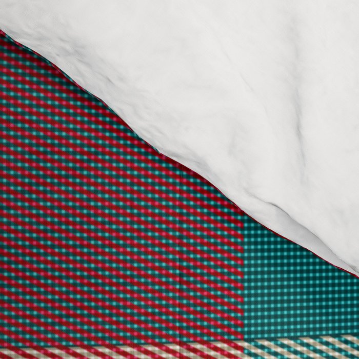 Rainbow Plaid 1 Comforter Gallery Image 4